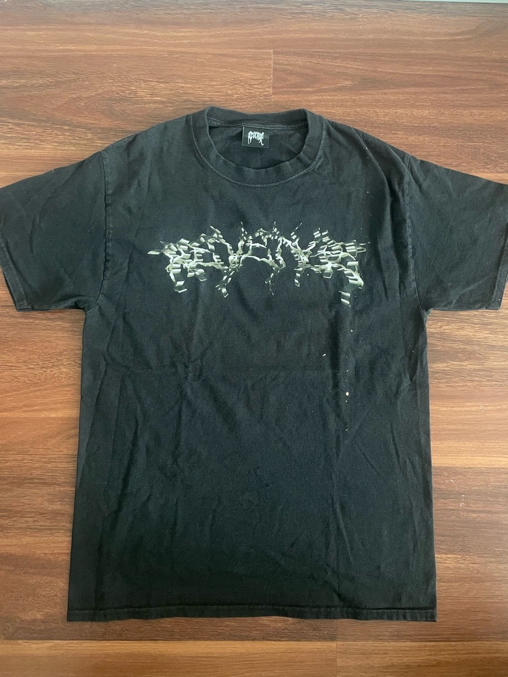 Men's Black Revenge Graphic Crewneck T-Shirt